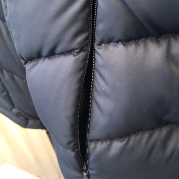 NEW Down Winter coat by Weather Proof( Large)blue -grey with hood - Picture 3 of 10